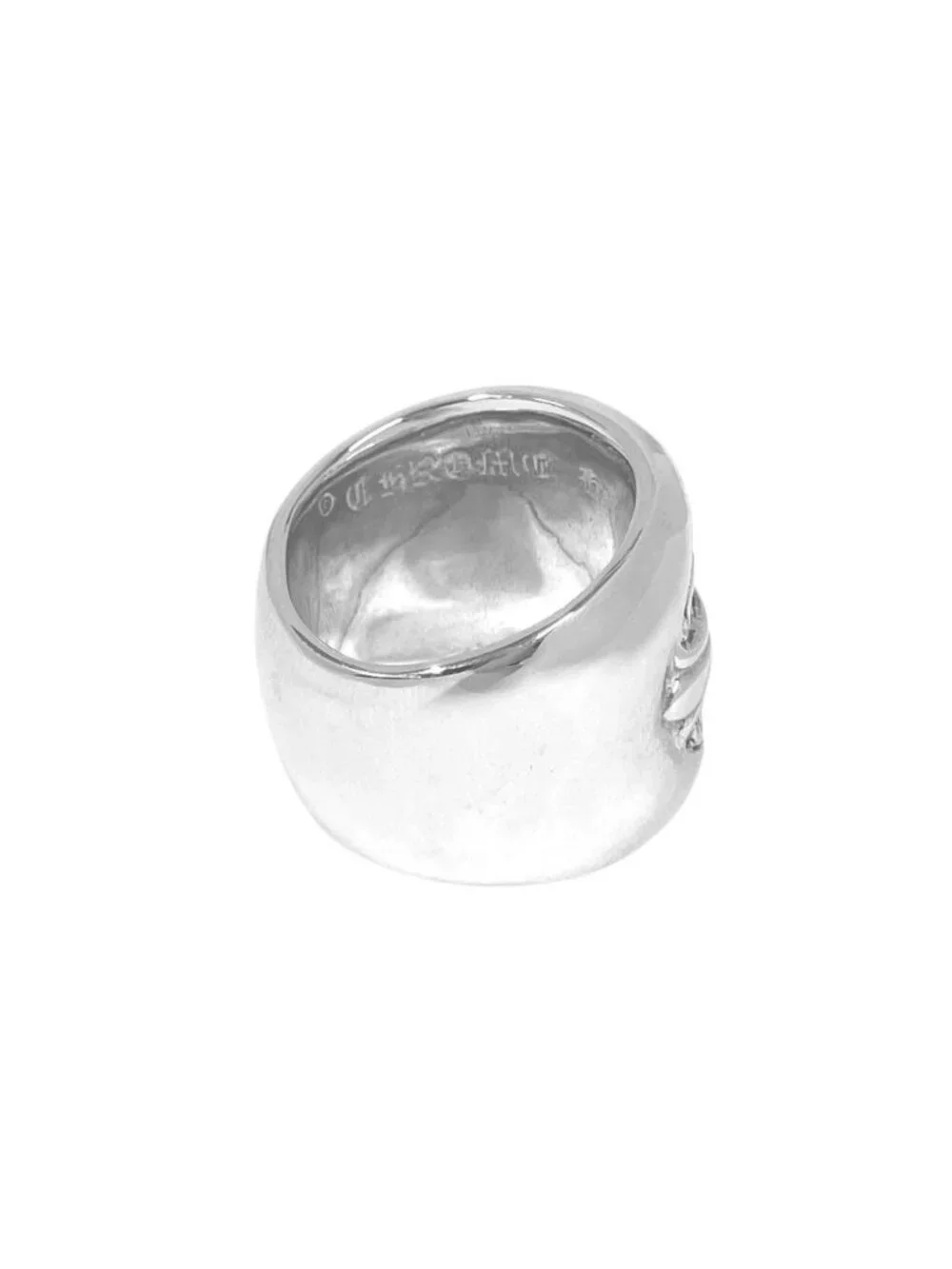 Chrome Hearts Classic Oval Cross Ring Silver